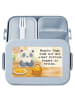 Mr. & Mrs. Panda Lunch Box Panda Pommes Gebet Design mit Spruch in Blau Pastell