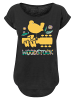 F4NT4STIC Long Cut T-Shirt Woodstock Artwork in schwarz