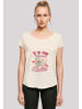 F4NT4STIC Long Cut T-Shirt Anti Valentinstag V is for Vodka in Whitesand