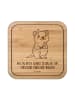 Mr. & Mrs. Panda Untersetzer quadratisch Quokka Happy mit Spruch in Transparent