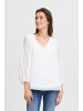 b. young Langarm-Bluse BYFRIKKE Loose fit in Off White