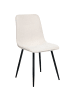 Beliani 4er-Set Esszimmerstuhl TUSCOLA in Beige/Schwarz