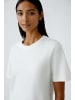 Oui T-Shirt aus reiner Baumwolle mit Herzstick in Cloud Dancer