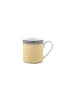 Villeroy & Boch 6er Set Kaffeebecher Audun Fleur 300 ml in weiß-grau-gelb