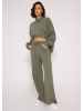 SASSYCLASSY Ultra Oversize Musselin-Blusenhemd kürzere Variante in Khaki