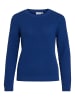 Vila Struktur Strickpullover Kuscheliger Design Sweater VIDALO in Dunkelblau