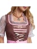 tectake Mini-Dirndl Altötting Modell 2 in weinrot/rosa