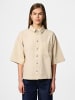 Pieces Jeanshemd in Beige Denim