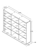 VCM  Holz CD DVD Standregal Bücherregal Regal Zilas L in Anthrazit