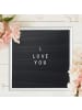 relaxdays 10x Letterboard in Weiß - (B)30 x (H)30 cm