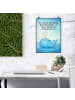 Mr. & Mrs. Panda Wandbild Wal Konfetti Design mit Spruch in Weiß