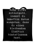 Mr. & Mrs. Panda Schultasche Spruch Trost und Eindruck mit Spruch in Schwarz