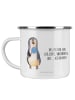 Mr. & Mrs. Panda Trinkbecher Pinguin Lolli mit Spruch in Weiß