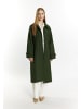 DreiMaster Damen Übergangsmantel Aus Wollgemisch in Dunkelgrün