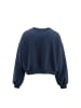 Swirly Women Sweatshirt in Navy