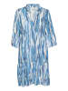Kaffe Kleid KAarina A-shape in Blue Abstract Print