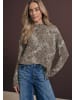 Street One Shirt in taupe schwarz