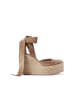 Gianvito Rossi Beige Kalbsleder Espadrilles