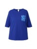 Ulla Popken Pyjama-Shirt in indigo
