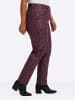 sheego Bengalinhose in burgund-bedruckt