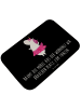 Mr. & Mrs. Panda Badteppich Einhorn Ballerina mit Spruch in Schwarz