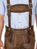 Gwandler Lederhose LUDWIG-gespeckt in dunkelbraun