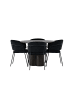 ebuy24 Schwarz 110 x 110 cm