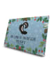 Mr. & Mrs. Panda Advents-Teekalender Stinktier Handstand mit Spruch in Eisblau