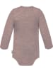 Normani Outdoor Sports 3er Pack Baby Merino Langarm Wickelbody in Beige/Anthrazit/Rosa