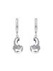 Amor Creolen Edelstahl in Silber