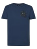 Petrol Industries T-Shirt mit Aufdruck Palmetto in Blau