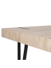 Beliani Esszimmertisch ADENA in Braun/Schwarz - (W) 90 x (H) 75 x (L) 180 cm