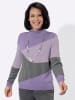 WITT WEIDEN Stehkragen-Pullover in lavendel-grau-gemustert