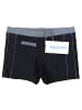 Aquarti Aquarti Herren Badehose Kurz mit Kontrastpaspel in schwarz/grau