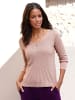 WITT WEIDEN V-Ausschnitt-Pullover in puder
