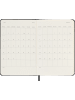 Moleskine 12 Monate Wochen Notizkalender 2024, Fester Einband in Schwarz