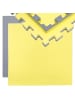 eyepower Trainingsmatte Puzzlematte Sportmatte 90x90x2cm Grau Gelb gelb