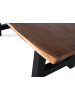 Giner y Colomer Esstisch aus Akazienholz und Metallbeinen 240 cm in Brown