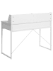 Beliani Schreibtisch ZYRA in Weiß - (W) 110 x (H) 95 x (L) 50 cm
