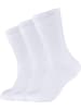 S. Oliver Unisex-Sportsocken 3 Paar in weiß