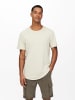 Only&Sons Langes Rundhals T-Shirt Kurzarm Shirt ONSMATT Stretch Basic in Hellgrün