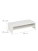 relaxdays Monitorständer in Weiß - (B)54 x (H)14,5 x (T)25,5 cm