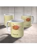 Mr. & Mrs. Panda Becher Spinne Agathe Freude mit Spruch in Gelb Pastell