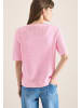 Cecil Kurzarm Pullover mit Struktur in Rosa