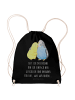Mr. & Mrs. Panda wander rucksack Wellensittich Liebe mit Spruch in Schwarz