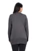 Ulla Popken Strickjacke in anthrazit melange