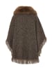 Usha Women Poncho in Braun