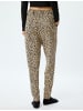 KOTON Schlafanzug-Strickhosen in Leopardenmuster