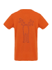 elkline T-Shirt Rudölfchen Kult Elch in darkorange - rust orange