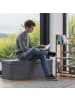 relaxdays Faltbare Sitzbank in Dunkelgrau - (B)114 x (H)38 x (T)38 cm